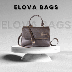 Elova Designer 100% Cow Leather Brown Purse