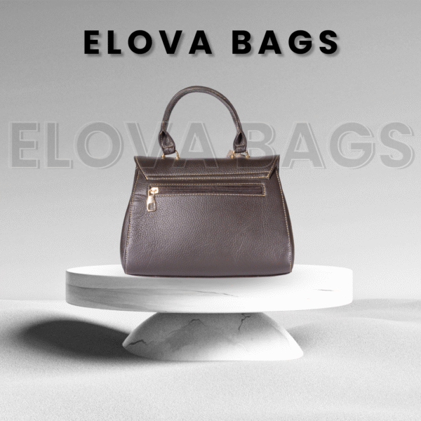 Elova Designer 100% Cow Leather Brown Purse