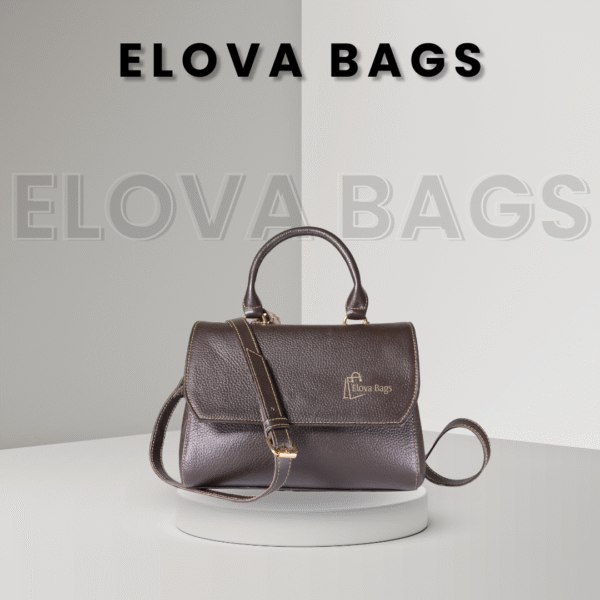 Elova Designer 100% Cow Leather Brown Purse