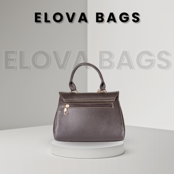 Elova Designer 100% Cow Leather Brown Purse