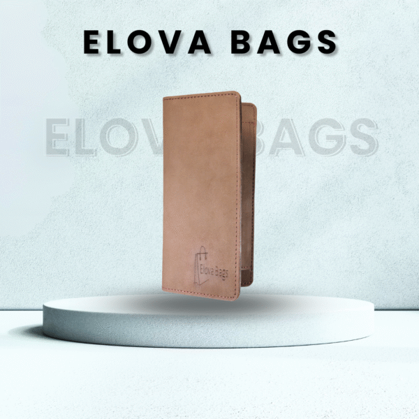 Light Brown Cow Leather Clutch Wallet