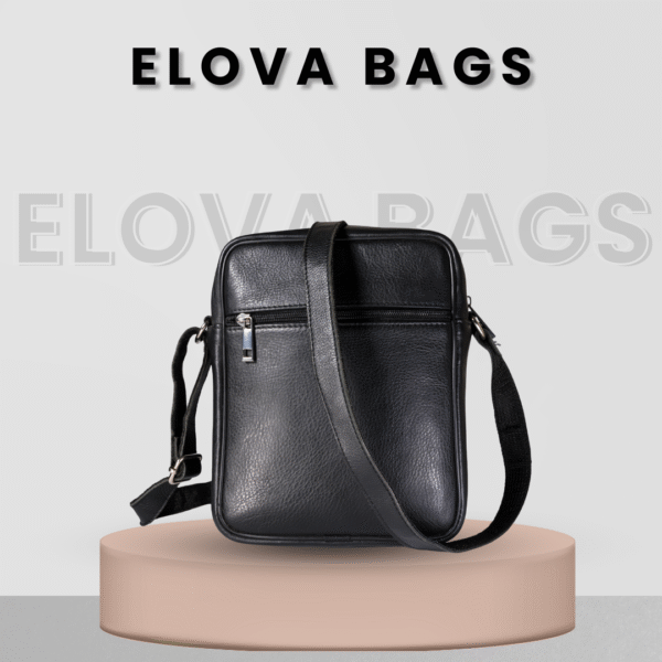 Men’s faux Black Leather Cross body Sling Bag