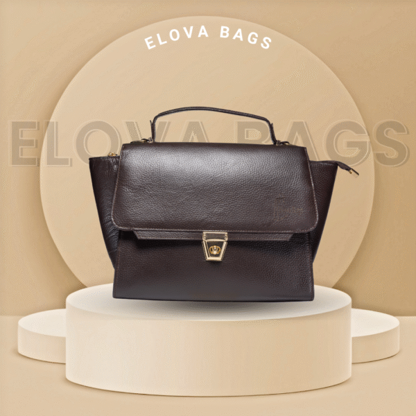 Women's Dark Brown Goat Leather Handbag