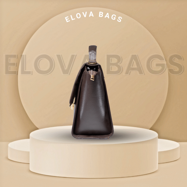 Women's Dark Brown Goat Leather Handbag