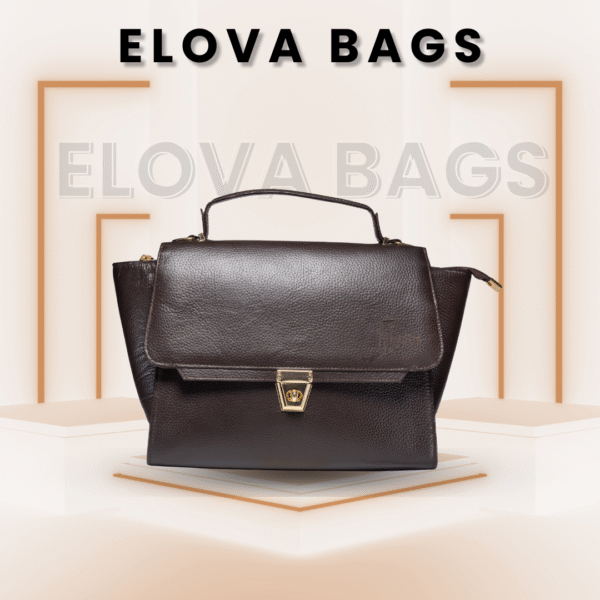 Women's Dark Brown Goat Leather Handbag